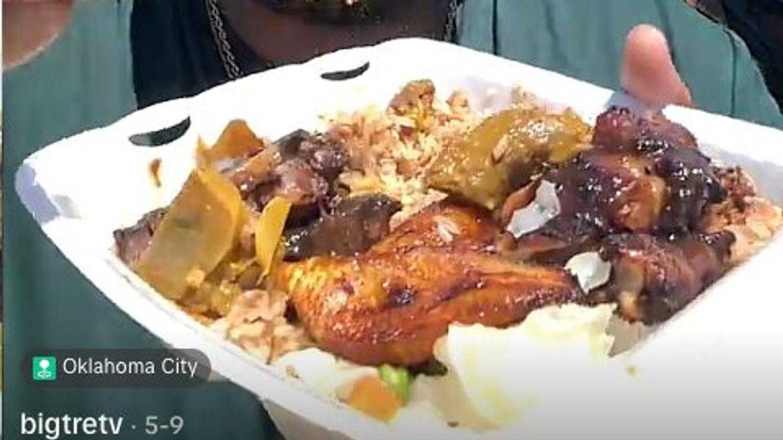 Food from Omar's Jamaican Cuisine in Oklahoma City