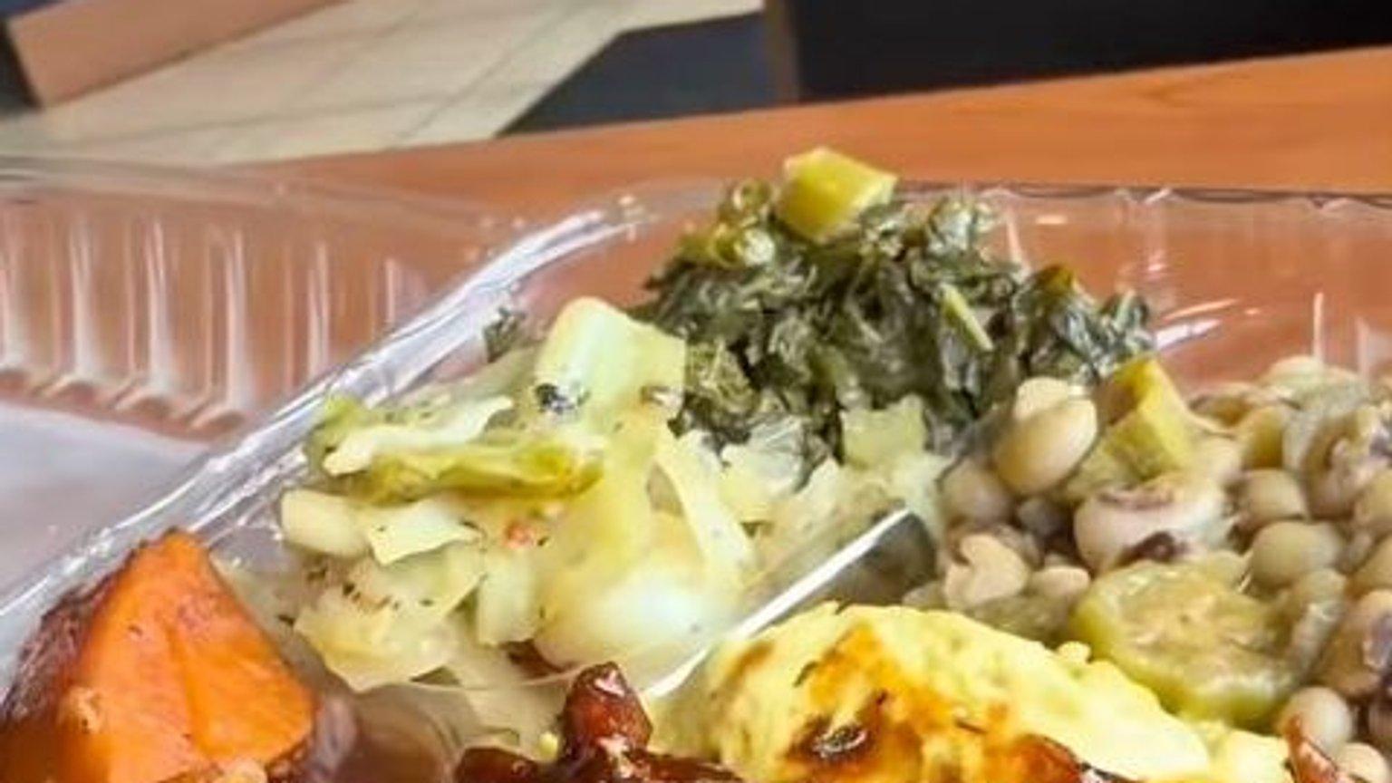 Poppin Flavors snacks, Daisy's vegan dish, and Gold Tooth Tony's Detroit pizza.