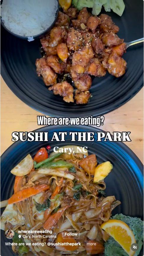 Sushi at the Park