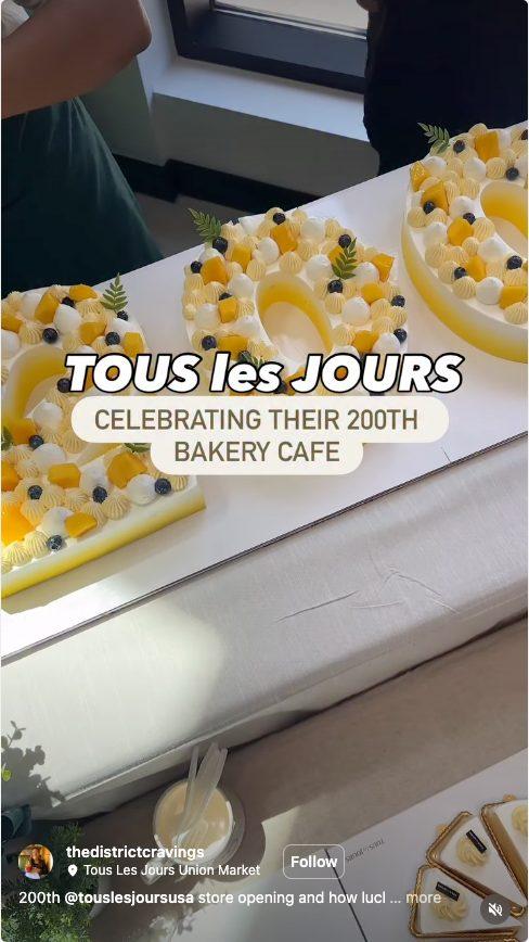 TOUS les JOURS Bakery Café - Union Market