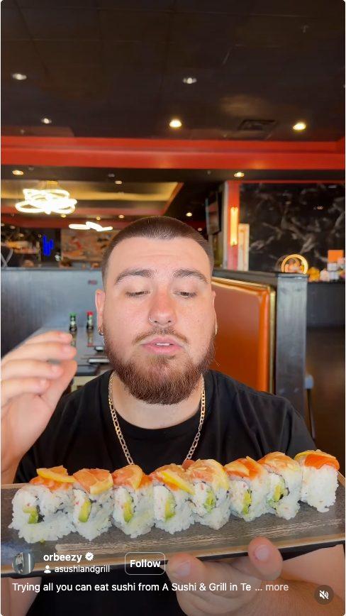 A SUSHI AND GRILL (ALL YOU CAN EAT)