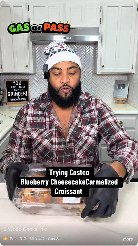 Costco Blueberry Cheesecake Carmalized Croissant